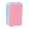 Triple Pencil Case Peppa Pig Blue 12,5 x 19,5 x 5,5 cm 37 Pieces