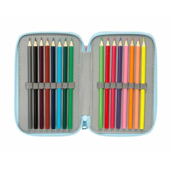 Penālis ar vietu trim zīmuļiem Peppa Pig Zils 12,5 x 19,5 x 5,5 cm 37 Daudzums