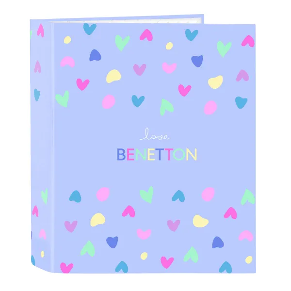 Ring binder Benetton Lila Lilac A4 27 x 33 x 6 cm