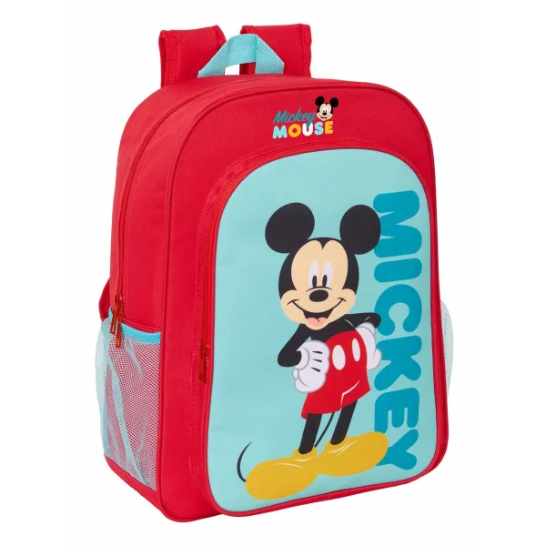 Школьный рюкзак Mickey Mouse Синий Красный 33 x 42 x 14 cm