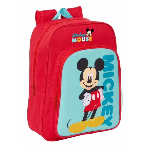 Школьный рюкзак Mickey Mouse Синий Красный 26 x 34 x 11 cm