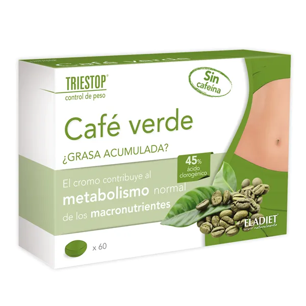 Eladiet Triestop Cafe Verde Sin Cafeina 60 Comp