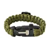 SURVIVAL bracelet with accessories - green
