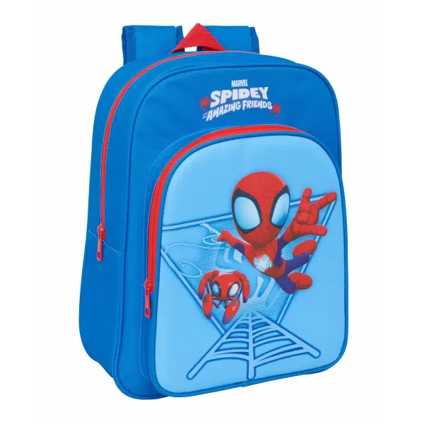 Mokyklinis krepšys Spidey Mėlyna 26 x 34 x 11 cm