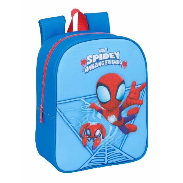 Skolas soma Spidey Zils 22 x 27 x 10 cm
