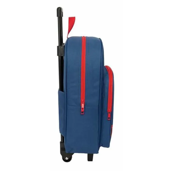 School Rucksack with Wheels The Avengers Navy Blue 32 x 42 x 14 cm