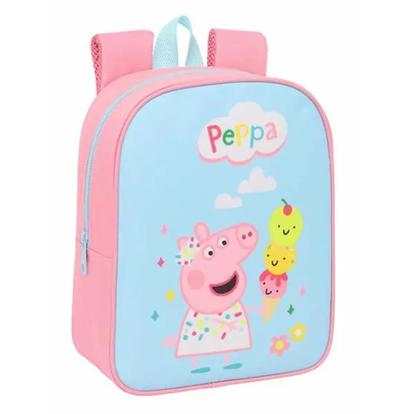 Школьный рюкзак Peppa Pig Синий Розовый 22 x 27 x 10 cm