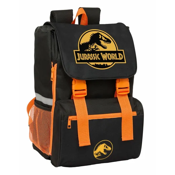 Mokyklinis krepšys Jurassic World Juoda 18,5 x 41 x 15 cm