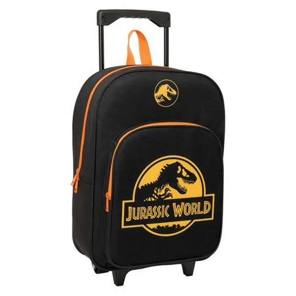Школьный рюкзак с колесиками Jurassic World Чёрный 32 x 42 x 14 cm