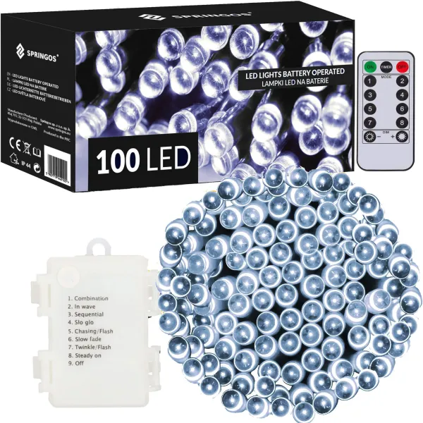 Рождественские гирлянды Springos CL4035 Led, на аккумуляторе