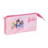 Kolmilokeroinen laukku Barbie Pinkki 22 x 12 x 3 cm
