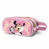 Kaksilokeroinen laukkku Minnie Mouse Kitten Pinkki 22 x 8 x 9,5 cm 3D