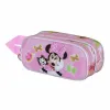 Kaksilokeroinen laukkku Minnie Mouse Kitten Pinkki 22 x 8 x 9,5 cm 3D