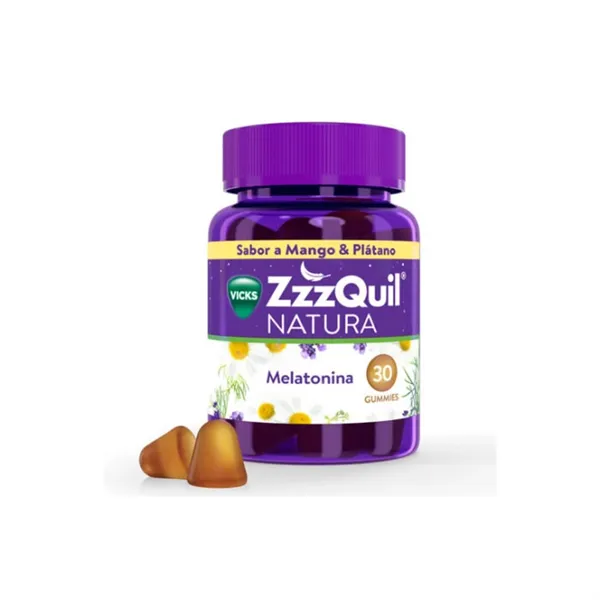 Vicks Zzzquil Natura Melatonin Mango & Banana Flavour 30 Units