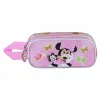 Kaksilokeroinen laukkku Minnie Mouse Kitten Pinkki 22 x 8 x 9,5 cm 3D