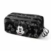 Kolmilokeroinen laukku Mickey Mouse Year Musta 23 x 10 x 11 cm