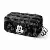 Kolmilokeroinen laukku Mickey Mouse Year Musta 23 x 10 x 11 cm