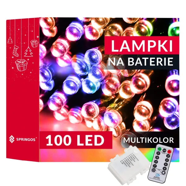 Jõuluvalgustid Springos CL4036 – LED100, Kaugjuhtimispult