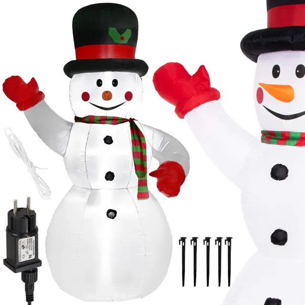 Inflatable snowman IP44 for outdoor Springos CL4055 240 cm