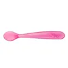 Chicco Duplo Soft Pink Silicone Spoon 6m+ 2 Units