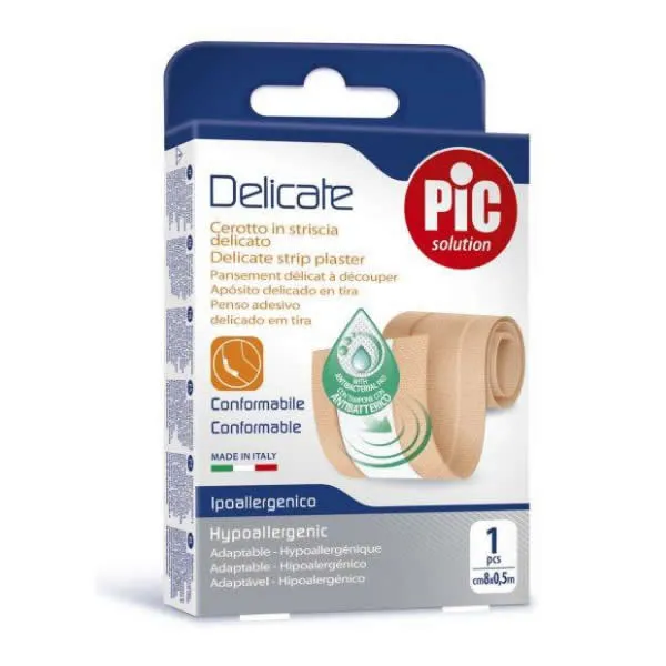 Pic Delicate Strip Plasters 8cmX0.5m