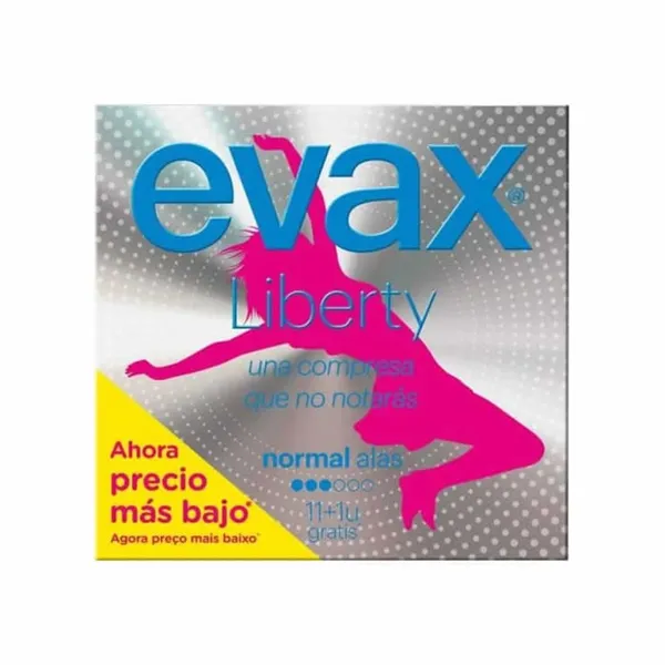 Evax Liberty Normal With Wings Sanitary Towels 12 Units