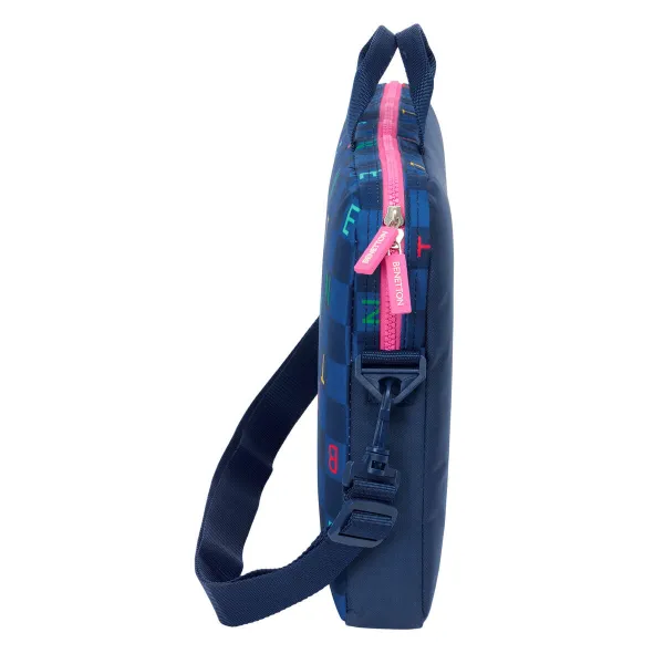Чемодан для ноутбука Benetton Damero Тёмно Синий 40 x 27 x 4 cm