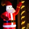 Ilmatäytteinen joulupukki Springos CL4057, 180 cm, IP44, LED-valaistus