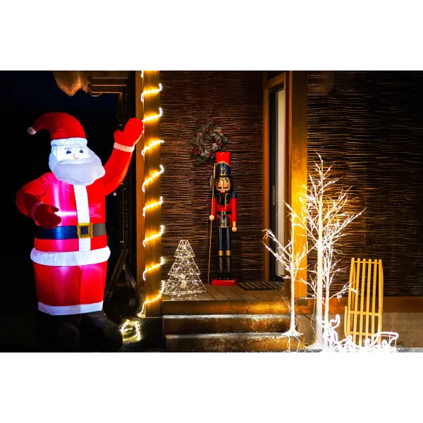 Ilmatäytteinen joulupukki Springos CL4057, 180 cm, IP44, LED-valaistus