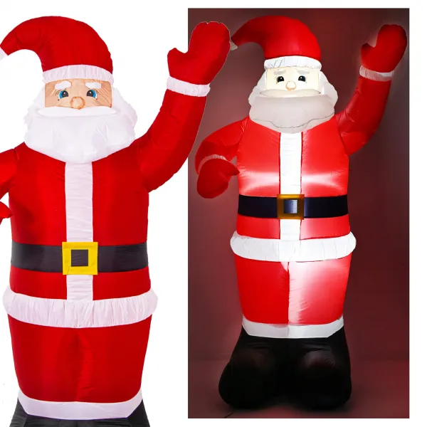 Ilmatäytteinen joulupukki Springos CL4057, 180 cm, IP44, LED-valaistus