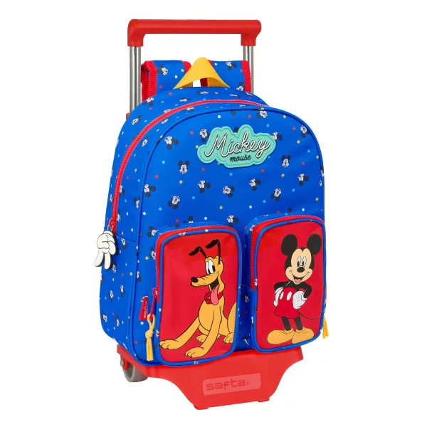 Школьный рюкзак с колесиками Mickey Mouse Clubhouse Good day Синий 28 x 34 x 10 cm