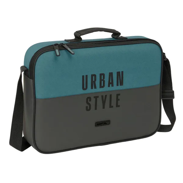 Skolas soma Safta Urban style Zils Pelēks 38 x 28 x 6 cm