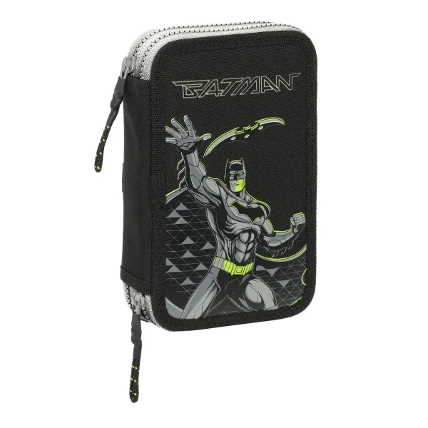 Двойной пенал Batman Game over Чёрный 12.5 x 19.5 x 4 cm Двойной пенал 29 Предметы