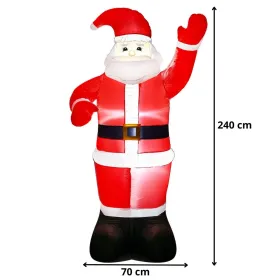 Piepūšamais Ziemassvētku vecītis Springos CL4058 IP44, ārpus telpām, 240 cm, pašpūšams ar LED apgaismojumu
