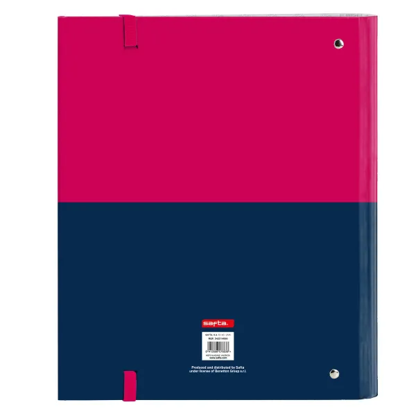 Rengaskansio Benetton Cherry Fuksia Laivastonsininen 27 x 32 x 3.5 cm