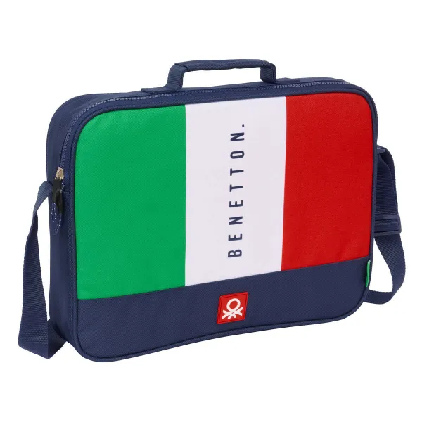 Skolas soma Benetton Flag Tumši Zils 38 x 28 x 6 cm