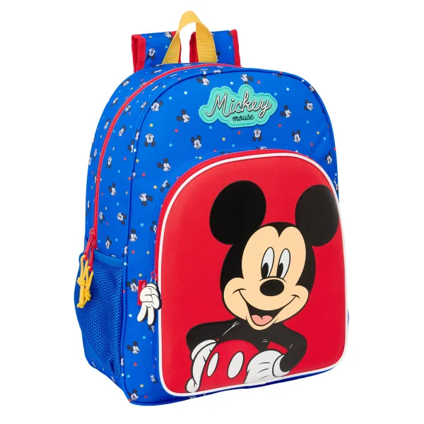 Школьный рюкзак Mickey Mouse Clubhouse Good day Синий 33 x 42 x 14 cm