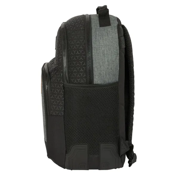 Skolas soma BlackFit8 Old school Melns Pelēks 32 x 42 x 15 cm