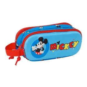 Двойной пенал Mickey Mouse Clubhouse Синий 21 x 8 x 6 cm 3D