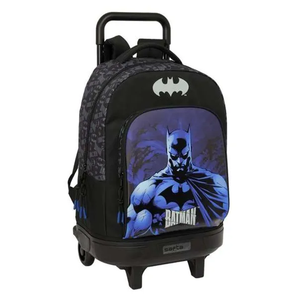 Школьный рюкзак с колесиками Batman Чёрный 33 x 45 x 22 cm