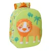 3D School Bag Safta Light Green 27 x 33 x 10 cm Lion