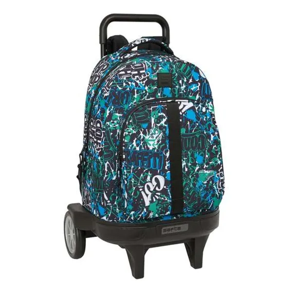 Школьный рюкзак с колесиками Safta Go 33 x 45 x 22 cm граффити