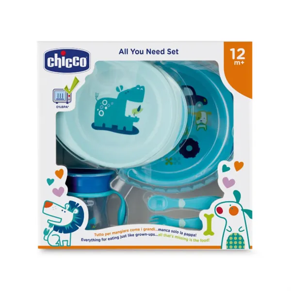 Chicco All You Need 12m+ Blue Set 5 Pieces 