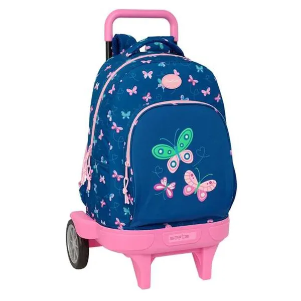 Школьный рюкзак с колесиками BlackFit8 Mariposas Разноцветный 33 x 45 x 22 cm Бабочки