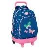 Skolas mugursoma ar riteņiem BlackFit8 Mariposas Daudzkrāsains 33 x 45 x 22 cm Tauriņi