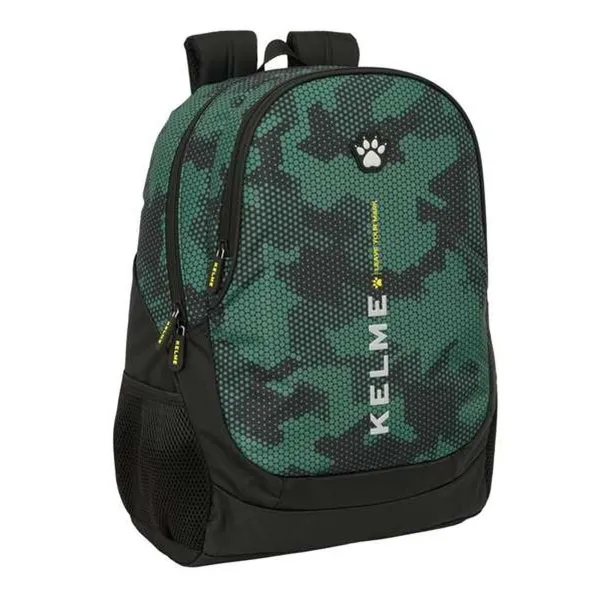 Koululaukku Kelme Camo Musta Vihreä 32 x 44 x 16 cm