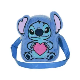 Shoulder Bag Stitch Blue 21 x 18 x 10 cm