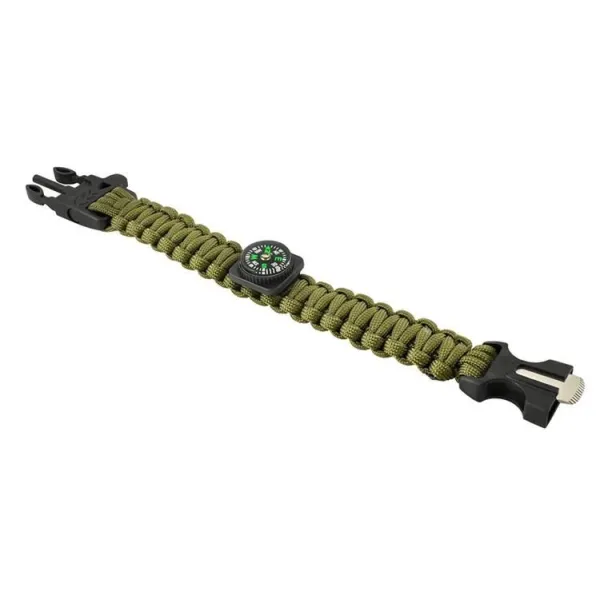 SURVIVAL apyrankė su aksesuarais - žalia