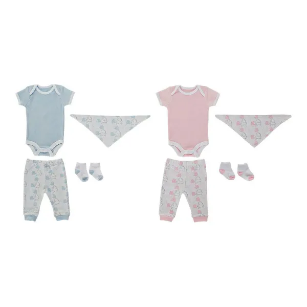Lahjasetti vauvalle DKD Home Decor BE-180261 Sininen Valkoinen Pinkki (2 osaa)