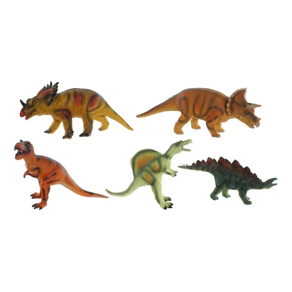 Dinosaurus DKD Home Decor 6 osaa 48 x 23 x 34,5 cm Pehmeä